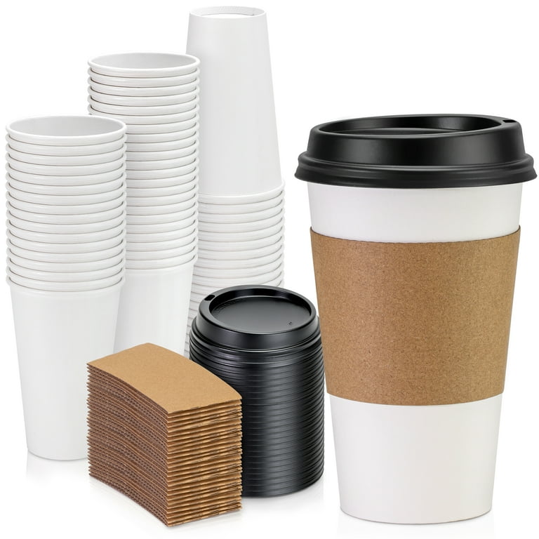 https://i5.walmartimages.com/seo/Fit-Meal-Prep-50-Pack-16-oz-Hot-Beverage-Disposable-White-Paper-Coffee-Cup-with-Black-Dome-Lid-and-Kraft-Sleeve-Combo-Medium-Grande_fb2f1ab7-213b-49bb-ae0f-0410de9b645f.90487e5753810438b9b67ba69776d8dd.jpeg?odnHeight=768&odnWidth=768&odnBg=FFFFFF