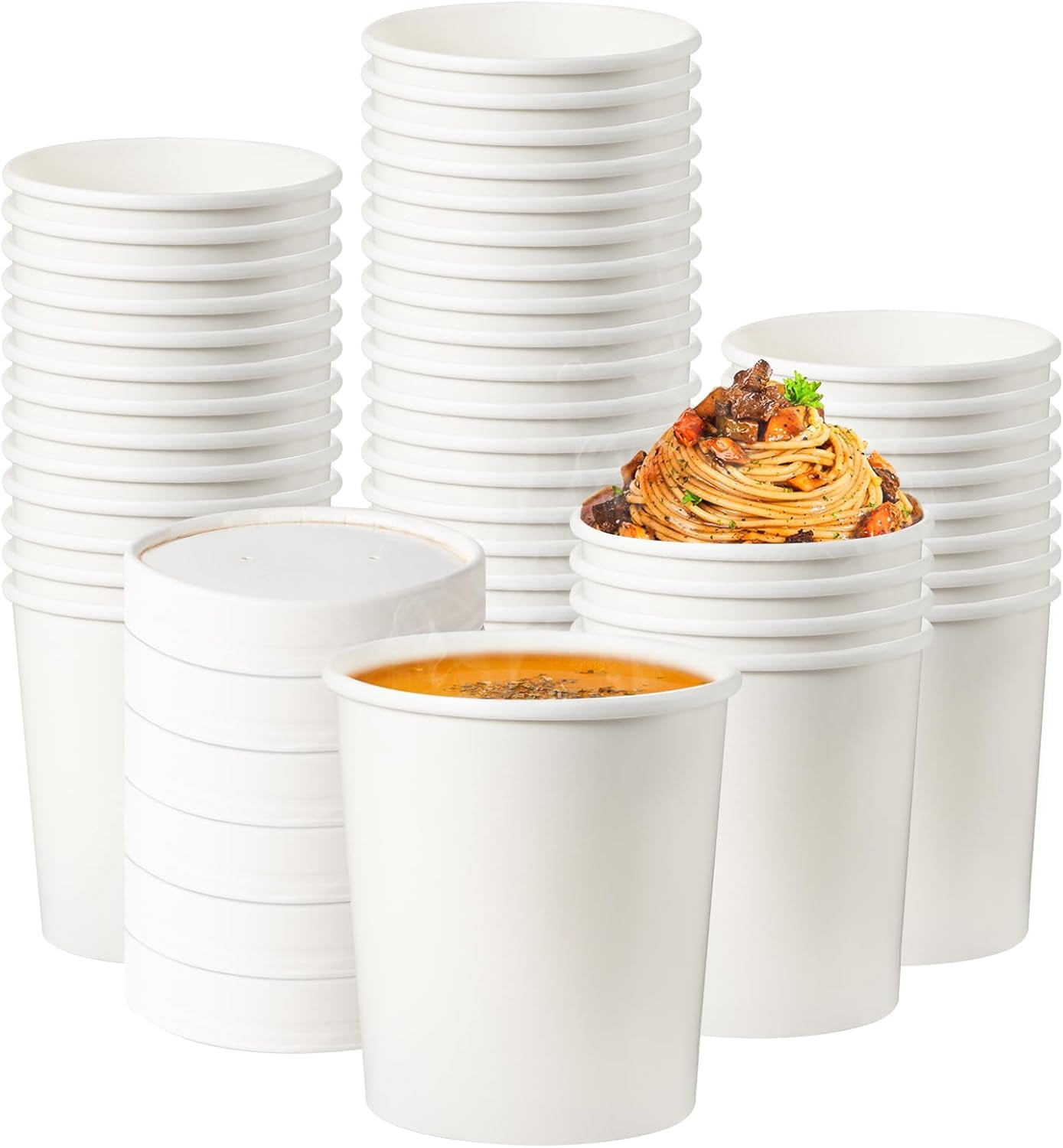 Fit Meal Prep 300 Pack 12oz Red Disposable Coffee Cups With Lids - Triple Wall Insulated For Hot Drinks, Parties