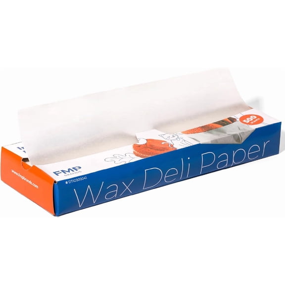 Fit Meal Prep [500 Pack] 15 x 10.75" Wax Paper Sheets for Food, Interfolded Precut Deli Paper, Pop Up Grease-Proof Sandwich Paper Wraps, Waterproof for Lunch, Food Basket, Microwave Cover, BBQ