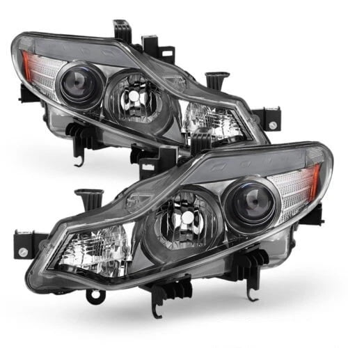 Fit Nissan 09-14 Murano Chrome Replacement Headlights Left + Right S LE SV SL