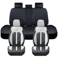 thumbnail image 1 of Fit for Oldsmobile Bravada 2000, Waterproof Faux Leather 5 Seats Full Set Wear Resistance Protect and Upgrade Seats, Black and Gray Car Seat Covers, Beautify the Interior of Old Cars, 1 of 9