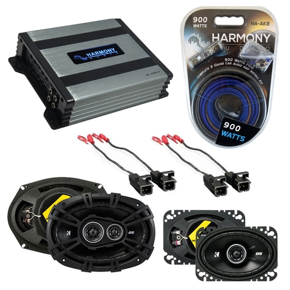 Fit Oldsmobile Cutlass Supreme 1995-1997 Speaker Upgrade Kicker DS HA-A400.4 Amp