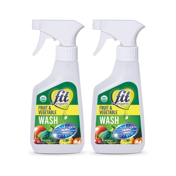 Fit Organic Produce Wash, 12 oz Spray, 2pk
