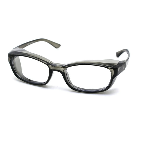 Fit Over Eyeglasses Safety UV Blue Light Eye Protection Computer Glasses Slate