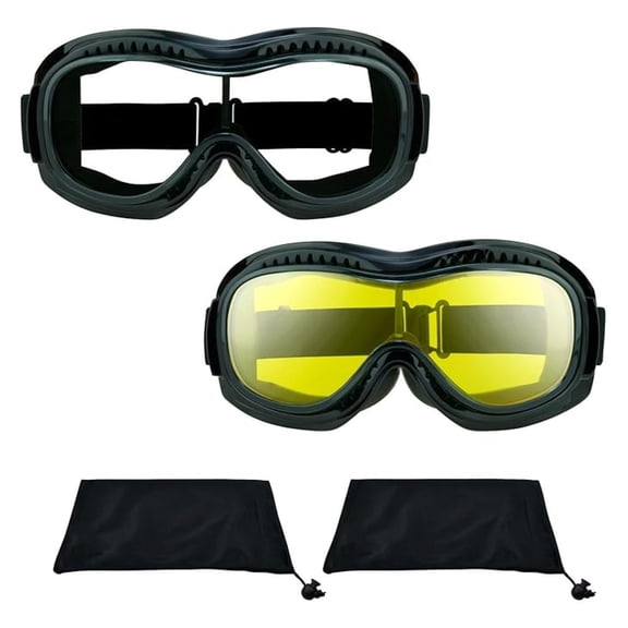 Fit Over Goggles for Eye-Glasses Motorcycle Riding Cycling Skiing Sky Diving Outdoor Work