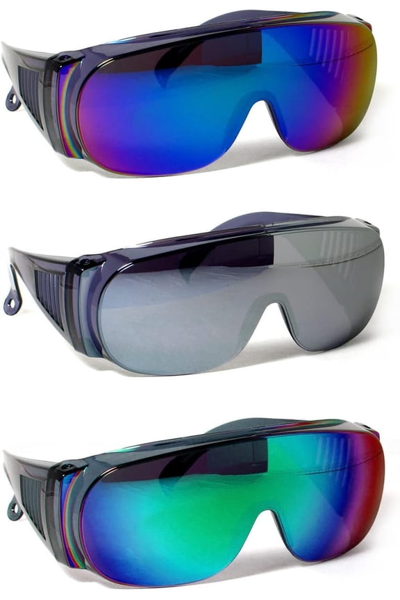 Fit Over Safety Glasses | Polarized Sunglasses Over Glasses | Wrap Around Anti-Fog | Scratch Resistant | Unisex