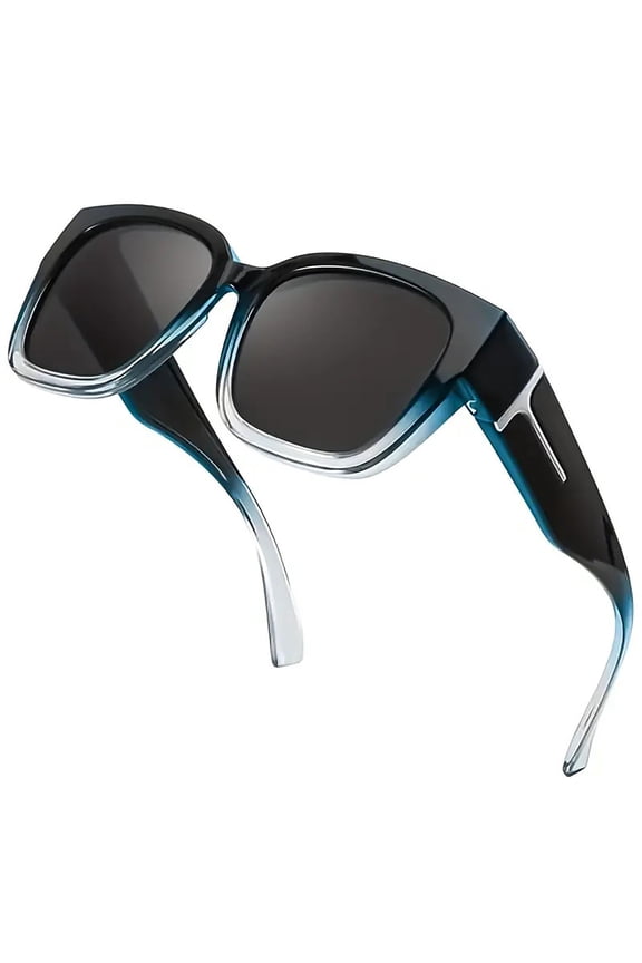Fit Over Sunglasses for Women Men, Oversized Square Over Glasses Sunglasses for Outdoor