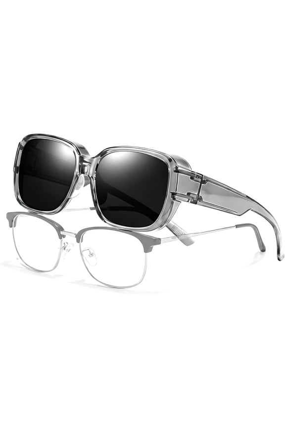 Fit Over Sunglasses for Women Men Polarized Wrap Around Sun Glasses with UV Protection Over Glasses for Driving