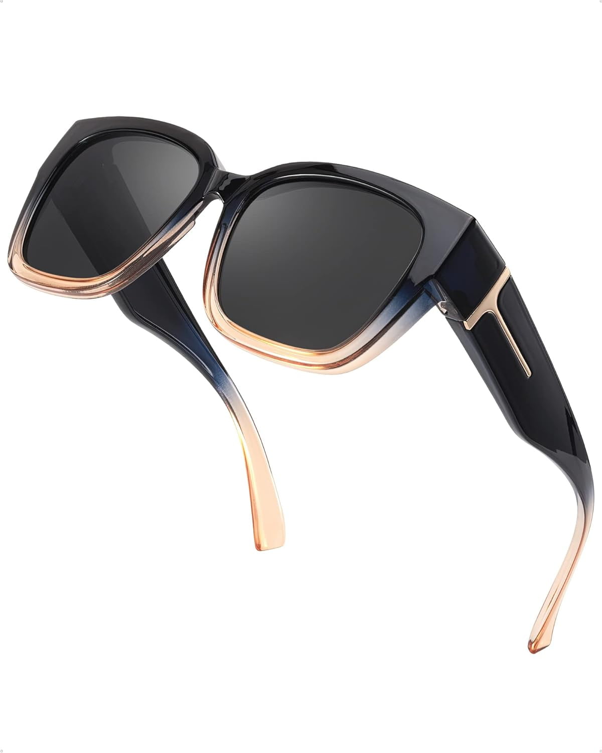 Oversized Polarized Fit Over Sunglasses for Women UV400 Driving Style Fit Over Sunglasses for Women, Trendy Designer Style  main image 3