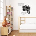 thumbnail image 1 of Why Fit In Quote Quotes Monster Truck Trucks Toy Car Wall Sticker Art Decal for Girls Boys Room Bedroom Nursery Kindergarten House Fun Home Decor Stickers Wall Art Vinyl Decoration Size (10x10 inch), 1 of 3