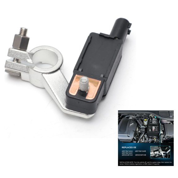 Fit for Ram 1500 2500 3500 Dodge Durango Battery Current Sensor 68318616AC Compatible with 2017-2020 Ram 1500 2500 3500 & Dodge Durango, 2017-2019 Jeep Grand Cherokee Compass