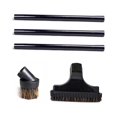 thumbnail image 1 of Fit All Residential,1 1/4 Plastic 19 Inch Black Wand With Black 1 1/4 Inch Horse Hair Dust Brush and 1 1/4"" Horse Hair Black Furniture Tool Slide On Brush (1Pack), 1 of 1