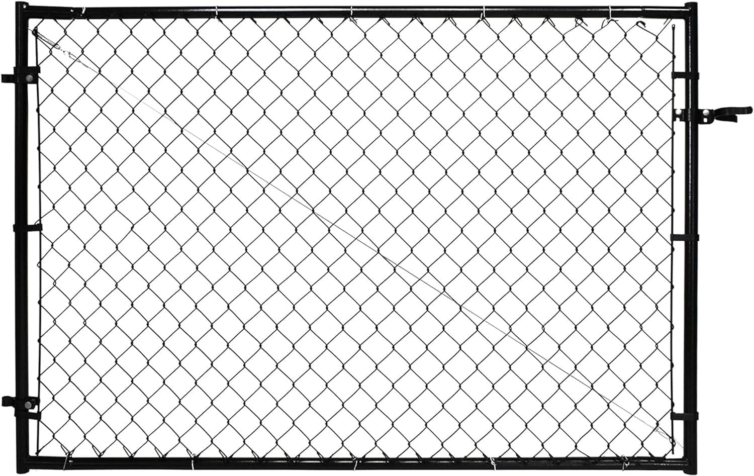 FitRight Adjustable Chain Link Gate Kit with Square Corner Frame and