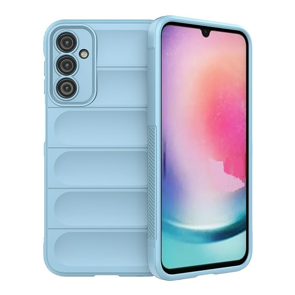 Fit for Samsung Galaxy A16 5G Case, Anti-Scratch & Fingerprint, Microfiber Liner Shockproof Soft Gel Rubber Silicone Cover Drop Protection Liquid Silicone Grip Case For Samsung Galaxy A16 5G,Blue