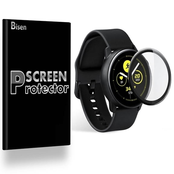 Fit For Samsung Galaxy Watch Active 2 (40mm) Aluminum / Active 2 (40mm) [2-Pack BISEN] Ultra Clear [Full Cover] Screen Protector, Anti-Scratch, Anti-Shock