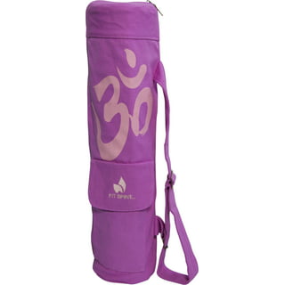 HEVIRGO Yoga Mat Bag, Exercise Yoga Mat Carry Bag for Women and Men -  Drawstring Carrier, Adjustable Shoulder Strap and Handle, Fits Most Mats  (Black)