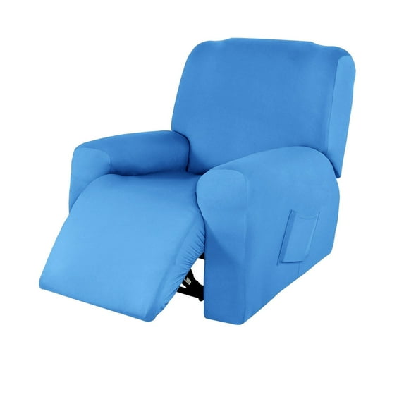 Fit Stretch Recliner Chair Cover for Recliner Chair, Spandex Printed Recliner Slipcovers With Side Pocket 4 Piece Sofa Furniture Protector With Elastic Bottom-chair(4pcs)-H