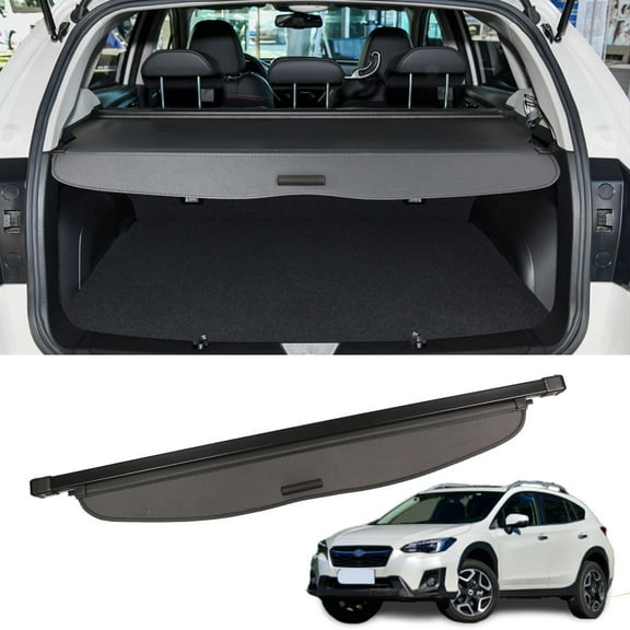 Fit Subaru Impreza 2014 2015 2016 Crosstrek 2013 2014 2015 2016 2017 Cargo Cover for Impreza 14-16 Crosstrek 13-17 Suv Accessory Black Retractable Rear Trunk Car Security Shade Shield Cover