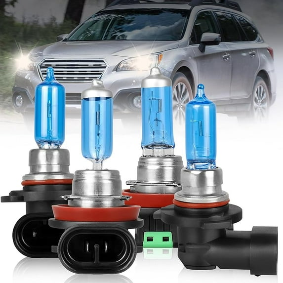 Fit For Subaru Outback 2015 2016 2017 2018 2019 Light Bulbs High Performance Halogen Headlight Bulbs 9005 High Beam+H11 Low Beam Combo, Front Light Car Replacement Bulb, 4PCS