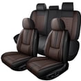 thumbnail image 1 of Fit for TOYOTA RAV4 2017, Black and Brown Car Seat Covers, Leather Full Set of 5 Seats With Lumbar Support Suitable for All Seasons, Airbag-Compatible, 1 of 8