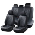 thumbnail image 1 of Fit for Toyota 4runner 2018, Waterproof Leather 5 Seats Full Set Easy to Clean and Install Suitable for All Seasons, Black Car Seat Covers, Airbag-Compatible, 1 of 9