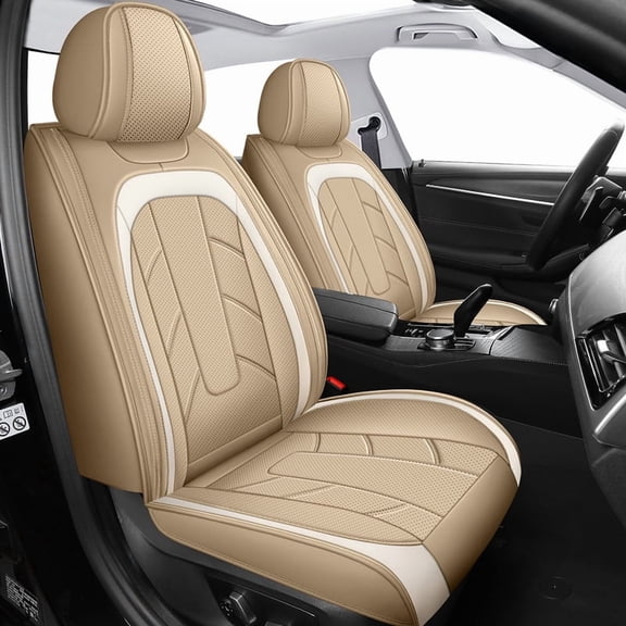 Fit for Toyota Highlander 2008-2026 Seat Covers, Nappa Leather, 360° Full Protection, Thick Padding & Memory Foam, Waterproof & Stain-Resistant Car Seat Cover (5 Seats,Gray)