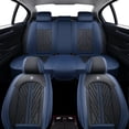 thumbnail image 1 of Fit for Toyota Matrix 2004, Wear-Resistant Faux Leather 5 Piece Full Set Waterproof & Dustproof Easy to Clean & Maintain, Blue Car Seat Covers, Beautify the Interior of Old Cars, 1 of 9