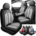 thumbnail image 1 of Fit for Toyota Rav4 2018 Seat Cover, Black and Gray Car Seat Covers, Faux Leather 360° Full Wrapped Set Waterproof & Wear-Resistant Soft Skin-Friendly Comfort, Pet Car Seat Covers, 1 of 9