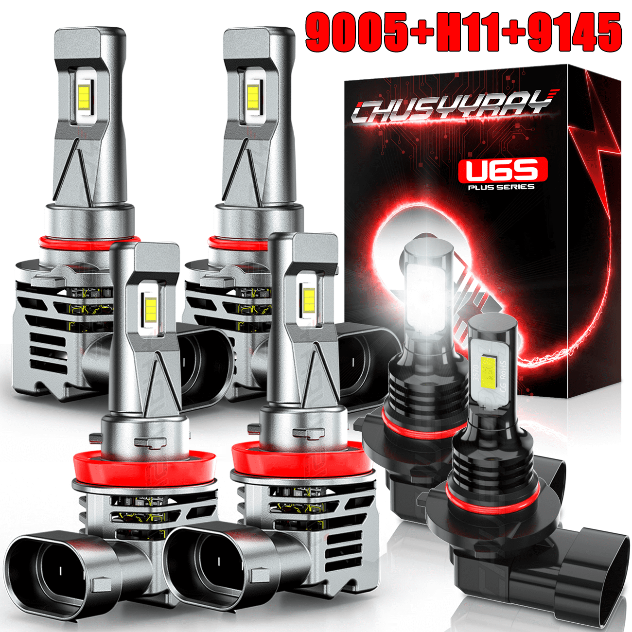 Fit Chevy Tahoe 2001-2006 6x Combo 9005 9006 LED Headlight Hi/Lo 880 - Foto 2