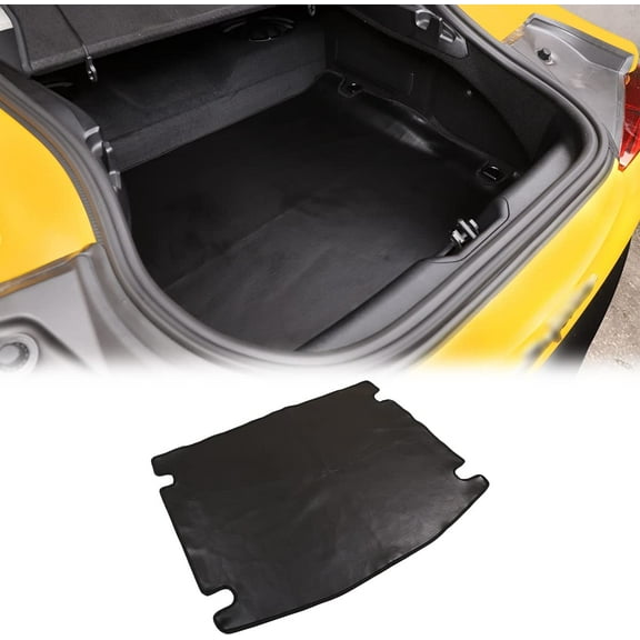 Fit for Toyota Supra GR A90 A91 MK5 2018-2022 Car Trunk Cargo Mat Liner, Trunk Cover Mat Tear-Resistant Anti-Scratch, Foldable Leather Trunk Liners Mat, Black