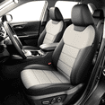 thumbnail image 1 of Fit for Toyota Tacoma 2016-2023 Car Seat Protector,5-Seat Full Set Faux Leather Seat Covers,Airbag Compatible,Breathable,Stretch Fit,Seat-Hugging Fit,Easy Install,Gray, 1 of 11