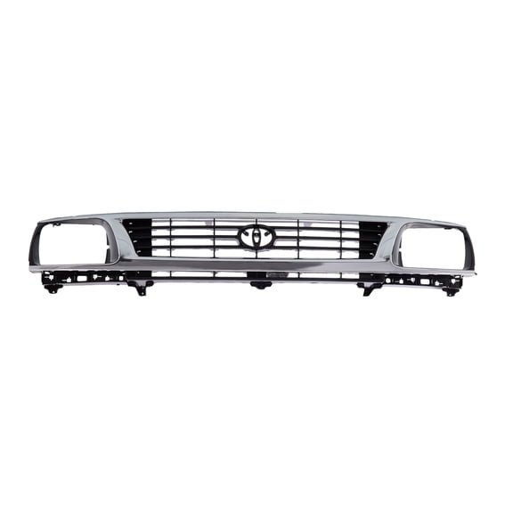 Fit Toyota Tacoma 95-96 Pickup Truck Front Grille Chrome Shell With Black Insert