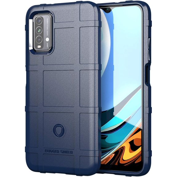 Fit for Xiaomi Redmi 9T Case, Heavy Duty Shockproof Military Grade Drop Tested Case for Mi Redmi 9 Power Super Sturdy Bumper Rugged Hard Phone Cover for Xiaomi Redmi 9T HD Blue