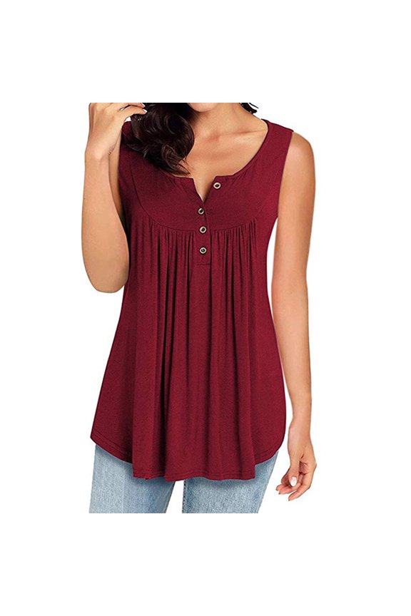 Fit and Flare Shirts for Women Casual Fahion Ladies Flowy Tunic Tops Comfy Cute Summer Top