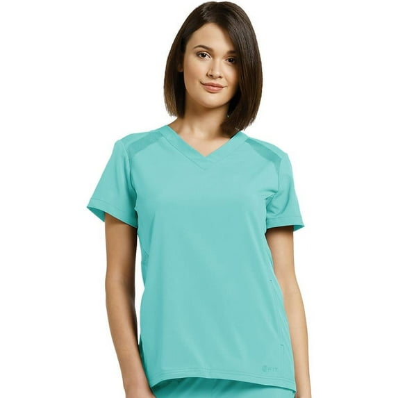 Fit by White Cross Women's V-Neck Solid Scrub Top