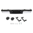 thumbnail interactive-video image 1 of Chrome Rear Step Bumper For 2009-2014 Ford F-150 - With Parking Sensor Holes - Steel, Bolt-On 1 of 5