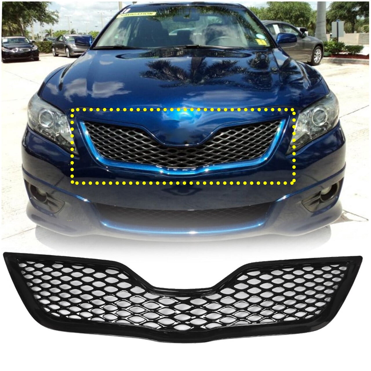 To1200324 Fit for 10-11 Camry SE Grill Front Grille - Walmart.com