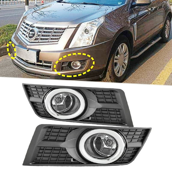 Fit for 10-16 Cadillac SRX Fog Lights (2 Pcs)