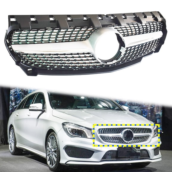 Fit for 13-15 Benz R117 W117 CLA250 Grill Chrome Front Grille