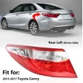 thumbnail image 1 of Fit for 15-17 Camry Tail Light Housing Assembly LH (without Bulbs), 1 of 5