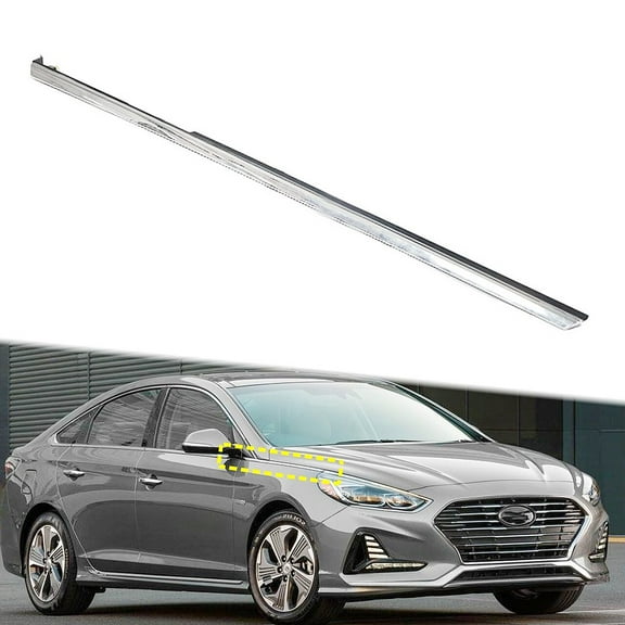 Fit for 18-19 Sonata Fender Garnish Chrome Trim Molding RH Passenger Side