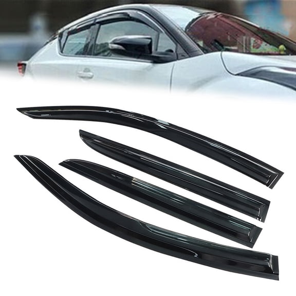 Fit for 18-20 C-HR Window Vent Visor Rain Deflector Sun Guard (4 Pcs)