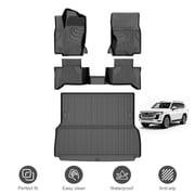 Fit for 2024 2025 Lexus GX550 | Toyota Land Cruiser All Weather TPE Waterproof Anti-Slip Floor Mats & Cargo Line Full Set Car Accessories