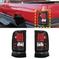 thumbnail image 1 of Fit for 94-02 RAM 1500 2500 3500 Rear Tail Light Housing Assemblies (2 Pcs, without Bulbs), 1 of 5