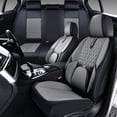 thumbnail image 1 of Fit for Acura Rdx 2017, Faux Leather 5 Piece Full Set With Lumbar Support Beautify Interior, Gray and Black Car Seat Covers, Airbag-Compatible, 1 of 9
