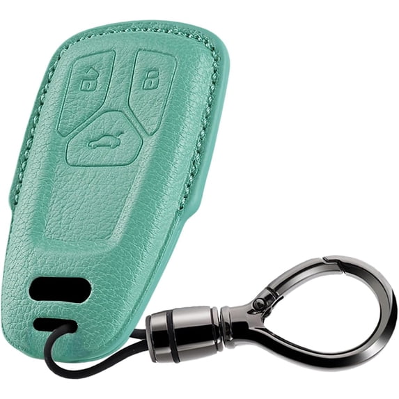 Fit for Audi Genuine leather Key Fob Case Cover Fit For Audi A4 A5 Q5 Q7 RS4 RS5 S4 S5 SQ5 SQ7 TT TTS Key Case Cover