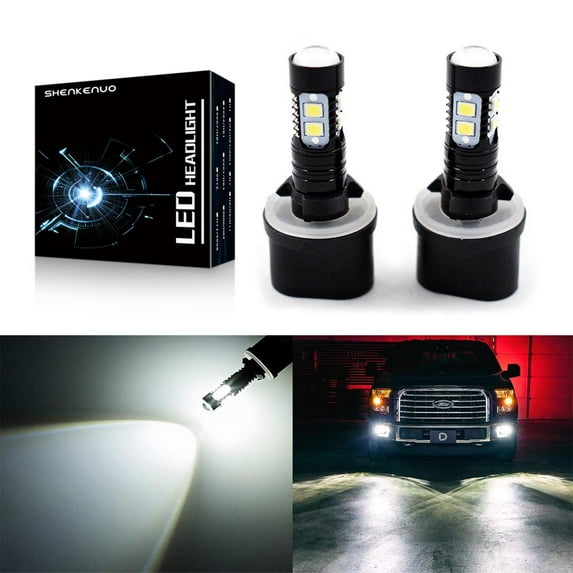 Fit for Chevrolet Corvette 1997-2004 Cavalier 2000-2005 880 LED Fog Light Drving Bulbs 6000K White,SHENKENUO