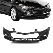 Fit for Chevrolet Cruze 2016-2018 Unpainted Front Bumper Cover No Park Assist Sensor Hole, 16-18 Cruze Bumper Cover