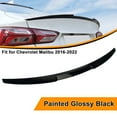 thumbnail image 1 of Fit for Chevrolet Malibu 2016-2022 Car Rear Trunk Spoiler Wing Glossy Black, 1 of 9