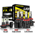 thumbnail image 1 of Fit for Chevrolet Tahoe 2007-2014 6pcs 9005 H11 LED Headlight + 5202 Fog Light Bulbs Combo Kit, 1 of 9